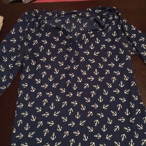 Anchor shirt could be used as a dress